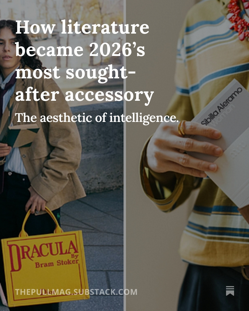 How literature became 2026’s most sought-after accessory, an article by Rachel Weisz